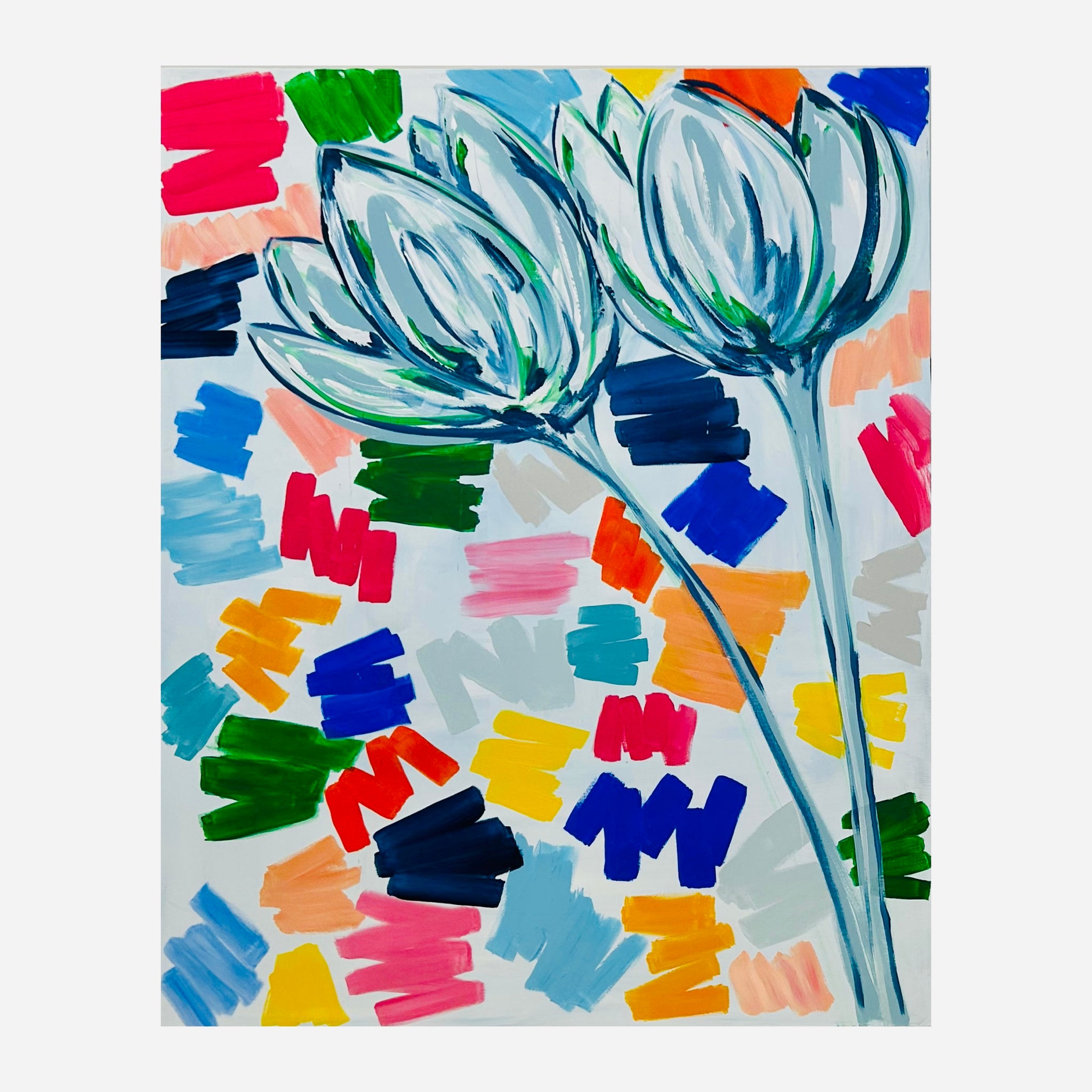 Color Block Tulips