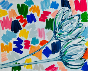 Color Block Tulips