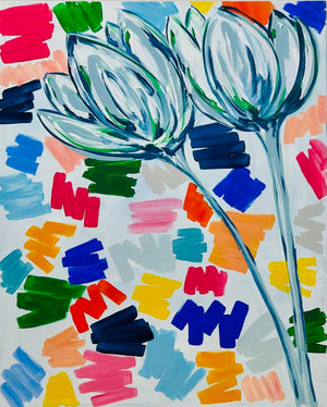 Color Block Tulips