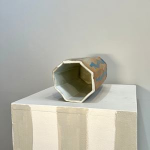 Eight Sided Ceramic Vase Wine Chiller