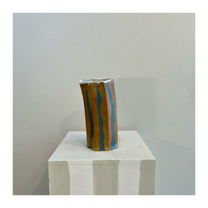 Eight Sided Ceramic Vase Wine Chiller