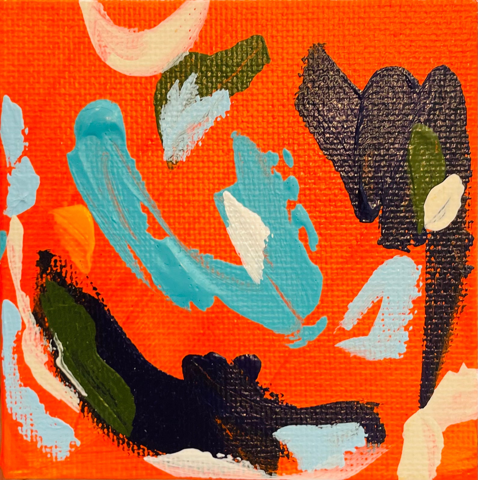 Abstract Littles - Orange