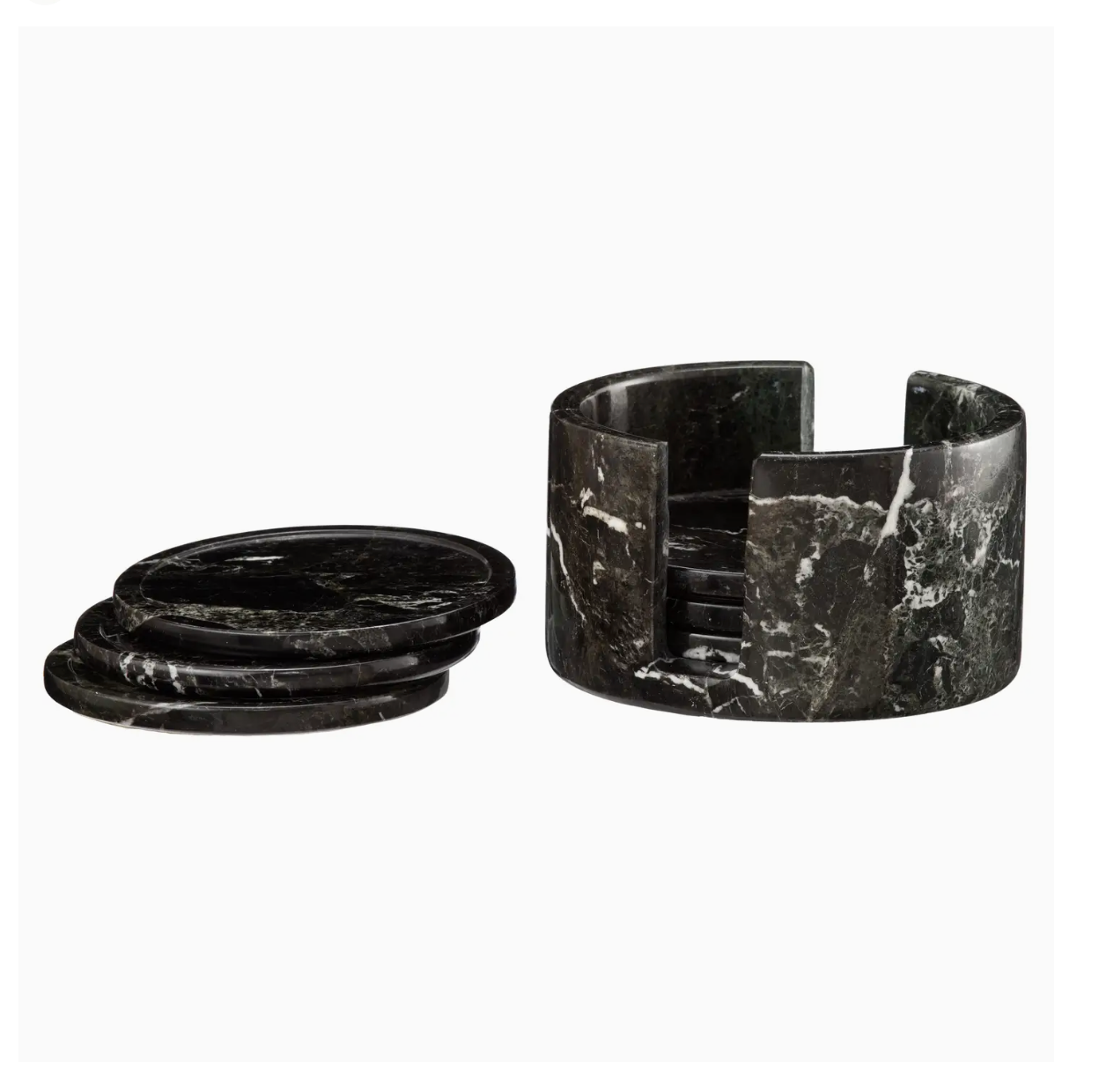 Balck Marble Coaster Set
