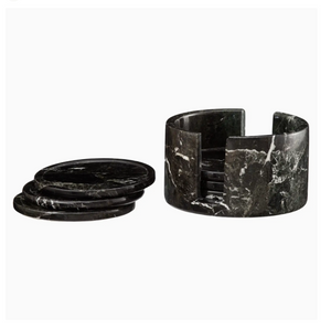 Balck Marble Coaster Set