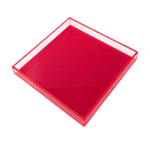 Pink Neon Square Tray
