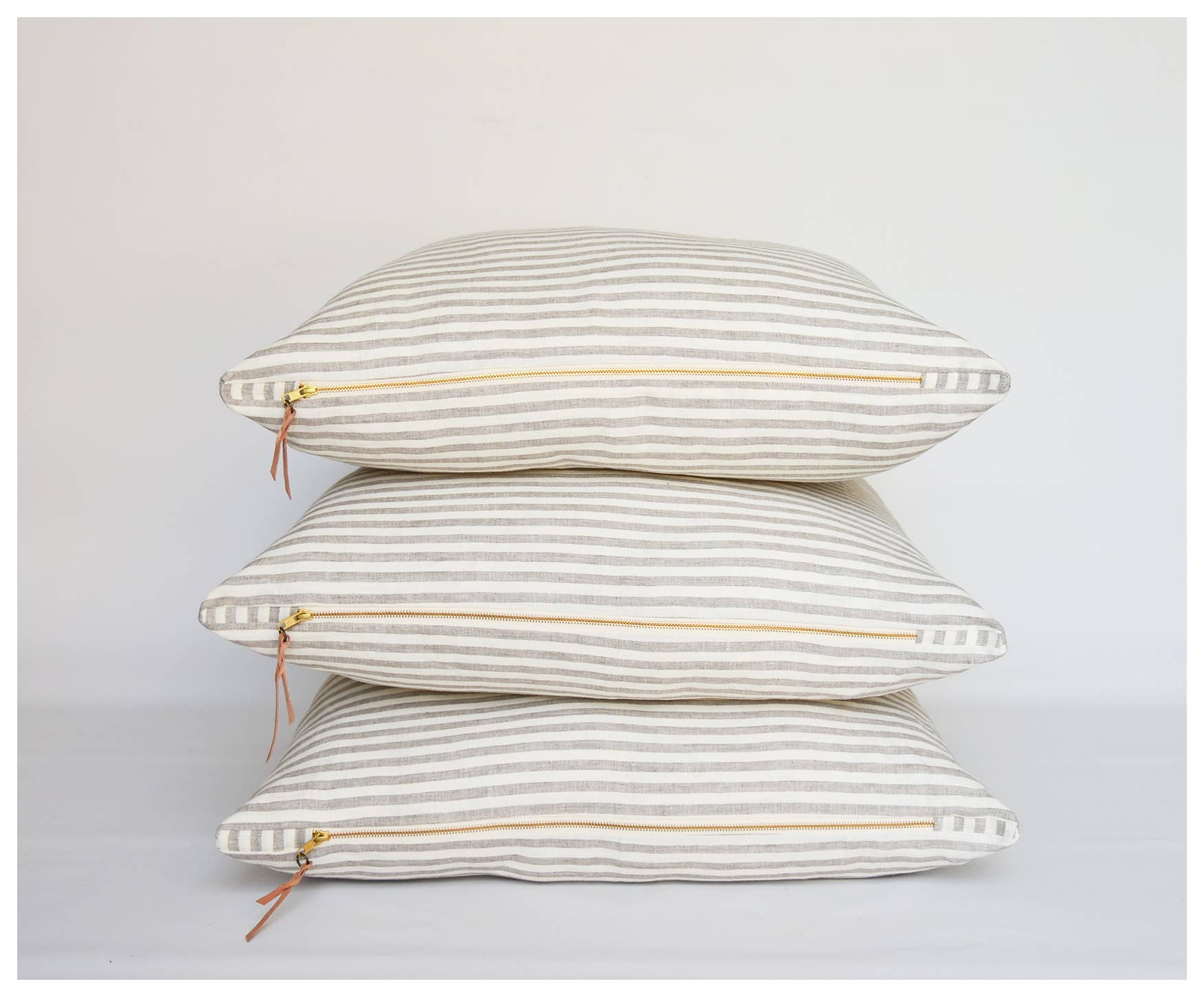 Oatmeal and Ivory Floor Pillow