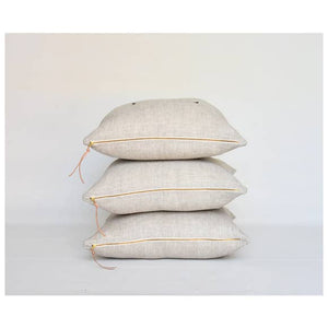 Linen Pillow in White or Oatmeal