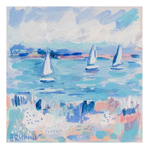 Turquoise Waters With Sailboats