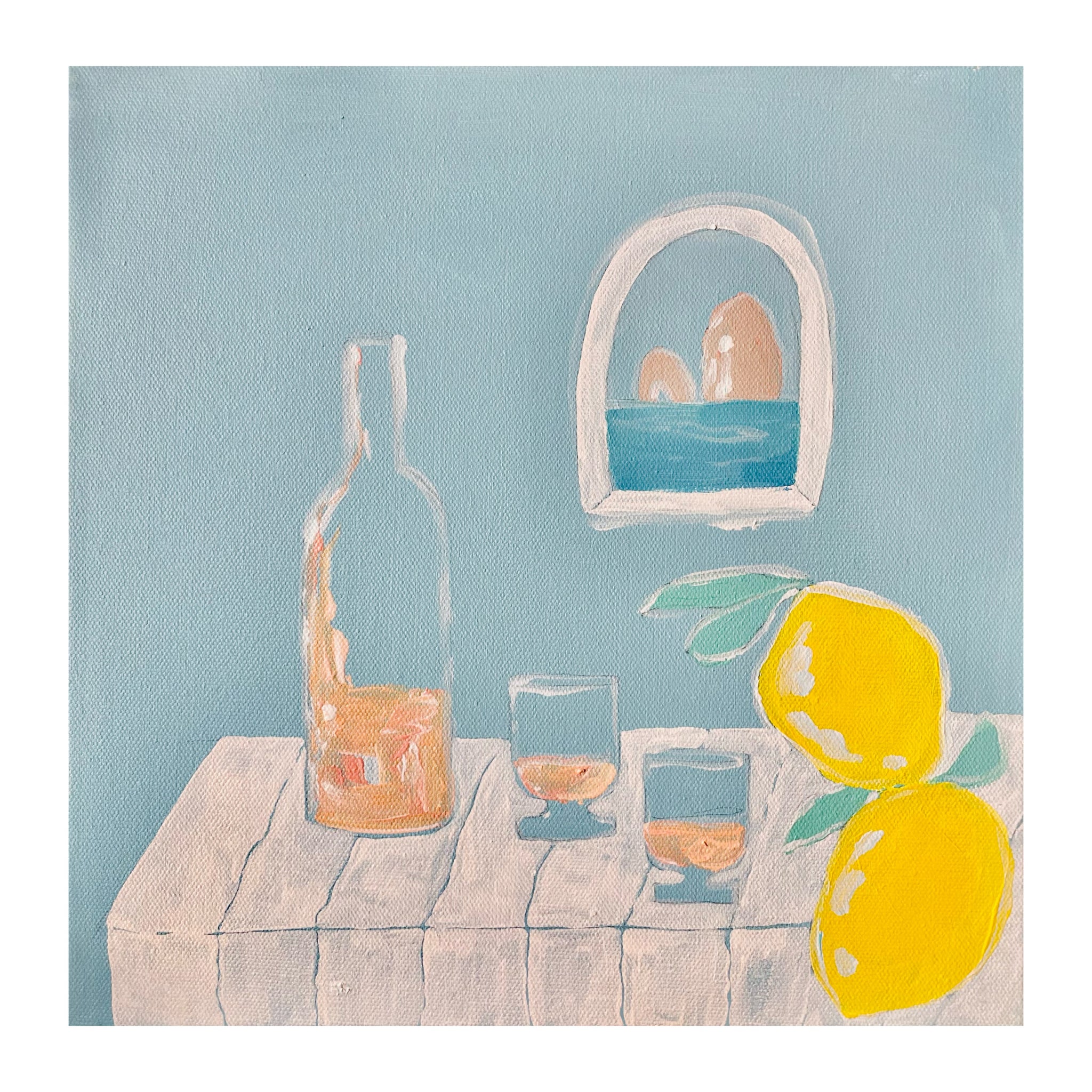 Rose & Lemons in Capri At A Window