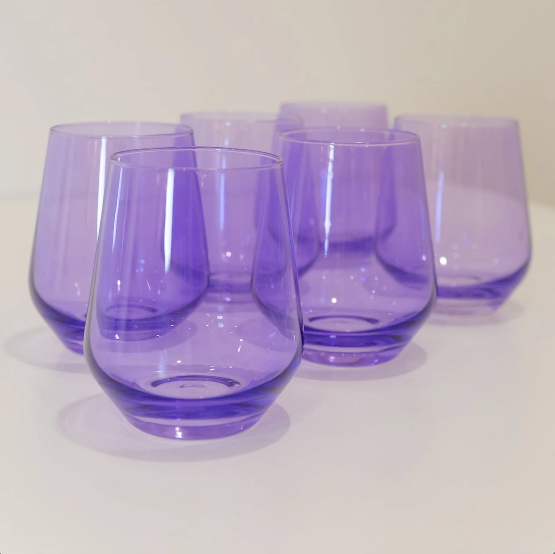 Purple Estelle Colored Glass Stemless