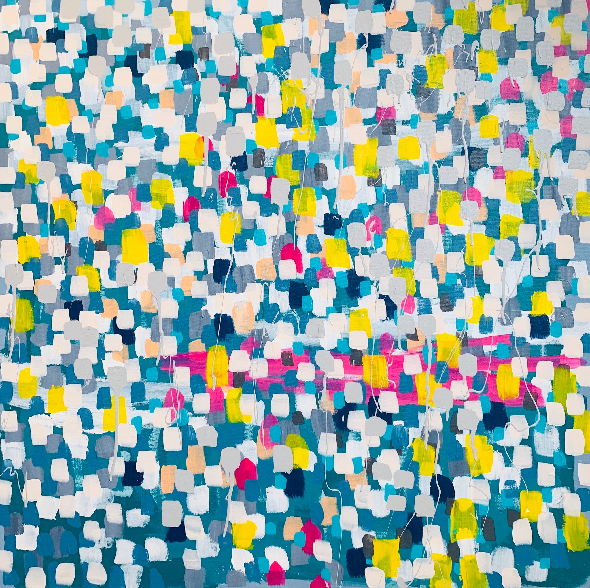 The Truth Is A Color On Blue (Confetti) By Kristen Coates