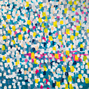 The Truth Is A Color On Blue (Confetti) By Kristen Coates